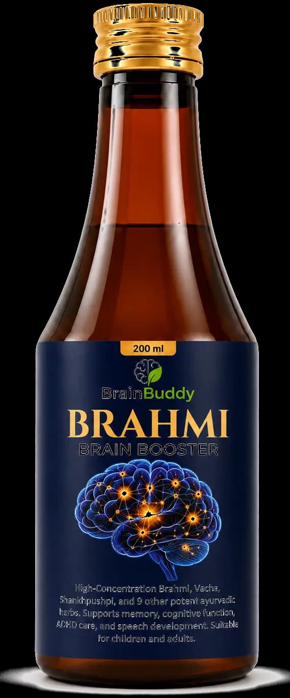 Brahmi Brain Booster official amber bottle